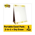 Office Jansan | Post-it Easel Pads Super Sticky 563 DE 20 in. x 23 in. Tabletop Easel Pad with Self-Stick Sheets and Dry Erase Board - White (20 Sheets/Pad) image number 1