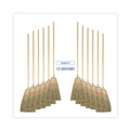 Brooms | Boardwalk BWK926YCT 56 in. Yucca/Corn Fiber Bristles Parlor Broom - Natural (12/Carton) image number 1