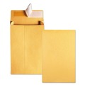  | Quality Park QUA93334 #10 1/2 Square Flap Redi-Strip Closure 9 in. x 12 in. Redi-Strip Kraft Expansion Envelope - Brown Kraft (25/Pack) image number 3