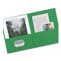 Office Jansan | Avery 47987 40 Sheet Capacity 11 in. x 8.5 in. Two-Pocket Folder - Green (25/Box) image number 2
