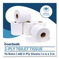 Cleaning & Janitorial Supplies | Boardwalk B6144 2-Ply Septic Safe Toilet Tissue - White (96/Carton) image number 4