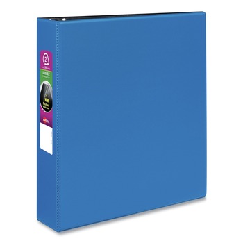 Avery 11 in. x 8.5 in. 2 in. Capacity 3 Rings Durable Non-View Binder with DuraHinge and Slant Rings - Blue