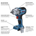 Impact Wrenches | Bosch GDS18V-330CN 18V Brushless Lithium-Ion 1/2 in. Cordless Connected-Ready Mid-Torque Impact Wrench (Tool Only) image number 4