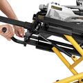 Saw Accessories | Dewalt DWX726 25 in. x 60 in. x 32.5 in. Heavy-Duty Rolling Miter Saw Stand - Yellow/Black image number 3