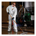 Bib Overalls | Ansell KCC 44336 A40 Elastic-Cuff Ankle Hood and Boot Coveralls - 3X-Large White (25/Carton) image number 3