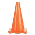 Outdoor Games | Champion Sports C18OR 18 in. Hi-Visibility Vinyl Cones - Orange image number 1