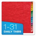 File Sorters | Pendaflex 11014 31 Divider Letter Size Expanding Dates Desk File - Red Cover image number 3