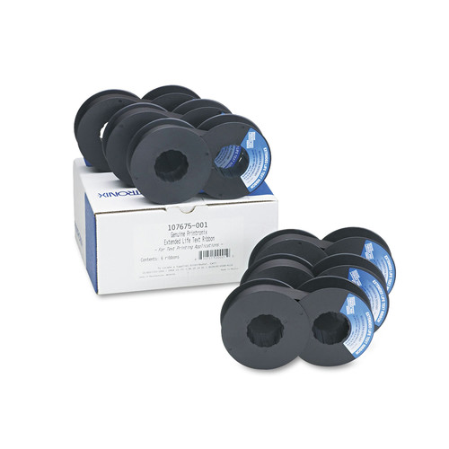 Office Jansan | Printronix 107675-001 107675001 Ink/Correction Ribbons - Black (6/Box) image number 0