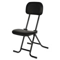 Office Jansan | Alera ALECS612 27.5 in. Seat Height IL Series Height-Adjustable Folding Stool Supports Up to 300 lbs. - Black image number 2