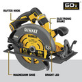 Circular Saws | Dewalt DCS578X2 FLEXVOLT 60V MAX Brushless Lithium-Ion 7-1/4 in. Cordless Circular Saw Kit with Brake and (2) 9 Ah Batteries image number 7