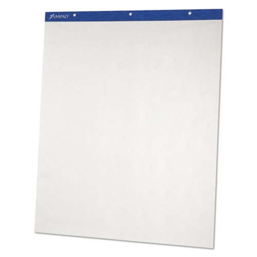 Office Jansan | Ampad 24-028 27 in. x 34 in. Flip Charts - Unruled, White (50 Sheets/Pad, 2 Pads/Carton) image number 0