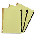 Customer Appreciation Sale - Save up to $60 off | Avery 11352 Preprinted Black Leather Tab Dividers W/gold Reinforced Edge, 31-Tab, Letter - (1 Set) image number 3