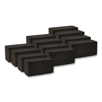 Boardwalk GB12PC 8 in. x 4 in. Grill Brick - Black (12/Carton)