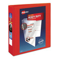 Bulk Savings Pricing 2 | Avery 79225 11 in. x 8.5 in. 2 in. Capacity 3 Rings Heavy-Duty View Binder with DuraHinge and One Touch EZD Rings - Red image number 0