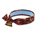 Cooling Gear | Ergodyne 12568 Chill-Its 6700CT One Size Fits Most Cooling Bandana PVA Tie Headband - Flames image number 0