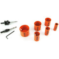 Hole Saws | Klein Tools 31902 8-Piece Bi-Metal Hole Saw Set image number 2