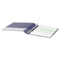 Universal UNV20768 Deluxe 1 in. Capacity 11 in. x 8.5 in. Non-View (3) D-Ring Binder with Label Holder - Navy Blue image number 2