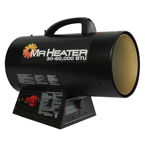 Job Site Heaters | Mr. Heater MHQ60FAV 30,000 - 60,000 BTU Forced Air Propane Heater image number 0