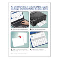 Office Jansan | Avery 11130 Ready Index 11 in. x 8.5 in. 5-Tab 1 to 5 Customizable TOC Dividers - White and Black (1-Set) image number 5