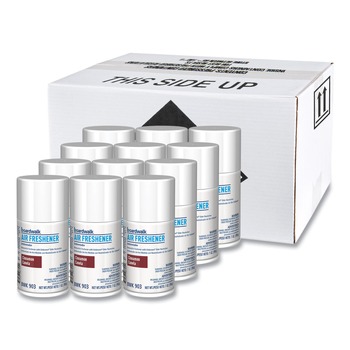 Boardwalk 7 oz Metered Air Freshener Refill - Cinnamon Sunset Scent (12/Carton)