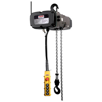 JET JT9-140236 230V 11 Amp TS Series 2 Speed 1 Ton 10 ft. Lift 3-Phase Electric Chain Hoist