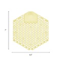 Office Jansan | Fresh Products 3WDS-F-010I060M-10 Wave 3D Urinal Deodorizer Screen - Citrus Scent, Yellow (10/Box) image number 4