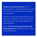 Soap Dispensers | Dial Professional 17000 16615 FIT X1 5.5 in. x 4 in. x 10.5 in. 1.2 L Manual Foaming Soap Dispenser - Slate (3/Carton) image number 2