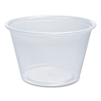 Dart 400PC 4 oz. Conex Complements Plastic Portion/Medicine Cups - Clear (2500/Carton)