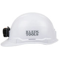 Hard Hats | Klein Tools 60107RL Non-Vented Cap Style Hard Hat with Rechargeable Headlamp - White image number 6