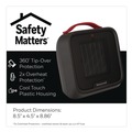 Bulk Savings Pricing 2 | Honeywell HCE210B UberHeat 5 4.5 in. x 4.5 in. x 8.86 in. 1500 W Ceramic Heater - Black image number 5