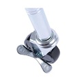  | Alera ALESW790004 3 Wheel 2 Locking Optional Grip Ring Stem Casters for Wire Shelving - Black (4/Set) image number 2