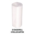 Trash Bags | GEN VNR434814N High Density Can Liners, 56 gal, 14 mic, 43-in x 46-in, Natural, Interleaved Roll, 25 Bags/Roll, 8 Rolls/Carton image number 5