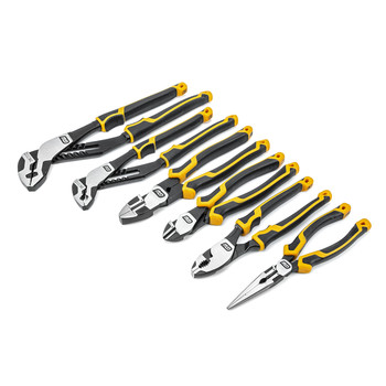 GearWrench 82204C 6-Piece Mixed Dual Material Pliers Set