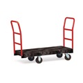 Utility Carts | Rubbermaid Commercial FG443610BLA 24 in. x 48 in. 1200 lbs. Capacity Heavy-Duty Platform Truck Cart - Black image number 1