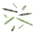  | GreatNeck 22537 5.38 in. Long Phillips/Slotted Bits Metric Sockets 6-Way Pen-Style Screw/Nut Driver - Black/Green, Green/Clear (4/Pack) image number 2