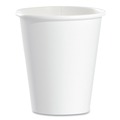 Cups and Lids | SOLO 376W-2050 6 oz. Single-Sided Poly Paper Hot Cups - White (1000/Carton) image number 2
