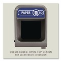 Trash & Waste Bins | Rubbermaid Commercial 1961623 23 Gallon Paper Configure Indoor Recycling Waste Receptacle - Gray image number 2