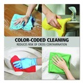 Cleaning Cloths | Rubbermaid Commercial 1820578 12 in. x 12 in. Microfiber Cleaning Cloths - Green (24/Pack) image number 6