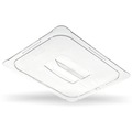 Food Service | Carlisle 10210U07 12.88 in. x 20.75 in. x 0.88 in. StorPlus Polycarbonate Plastic Handled Universal Lid - Clear image number 0