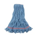 Tradesmen Day Sale | Boardwalk BWK503BLNB 1 in. Super Loop Cotton/Synthetic Fiber Wet Mop Head - Large, Blue (12/Carton) image number 0