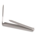 Office Jansan | ACCO A7070010J 1 in. Capacity 2.75 in. Center to Center Self-Adhesive Two-Prong Paper Fastener Bases - Matte Steel (100/Box) image number 1