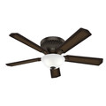 Ceiling Fans | Hunter 59548 54 in. Chauncey Onyx Bengal Ceiling Fan with LED Light Kit and Remote Control image number 0