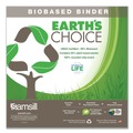 Office Jansan | Samsill 16957 11 in. x 8.5 in. 3 Rings 1.5 in. Capacity Earth's Choice Plant-Based D-Ring View Binder - White image number 4