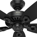 Ceiling Fans | Hunter 53294 52 in. Builder Elite Damp Matte Black Ceiling Fan image number 4