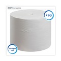 Cleaning & Janitorial Supplies | Scott 07001 2-Ply Septic Safe Essential Extra Soft Coreless Standard Roll Bath Tissue - White (36/Carton) image number 2