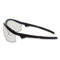 Safety Glasses | MCR Safety ST110 Storm Black Nylon Frame Wraparound Safety Glasses - Clear Lens (12/Box) image number 3