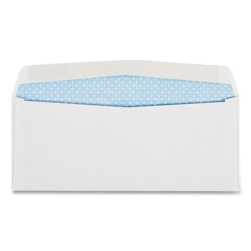 Envelopes & Mailers | Quality Park QUA90080A 3.63 in. x 8.63 in. No. 8 5/8 Gummed Closure Double Window Security-Tinted Check Envelope - White (550/Box) image number 0
