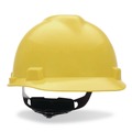 Hard Hats | MSA 477484 V-Gard Slotted Cap with Fas-Trac III Suspension - Yellow image number 1
