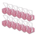 Odor Control | Boardwalk 4BBP012I144M202143000 4 oz. Cherry Scent Toilet Bowl Para Deodorizer Block - Pink (12/Box) image number 1