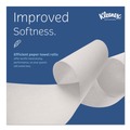 Cleaning & Janitorial Supplies | Kleenex 01080 8 in. x 425 ft. 1.5 in. Core 1-Ply Hard Roll Paper Towels - White (12 Rolls/Carton) image number 4